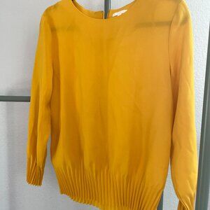COS long sleeve blouse yellow